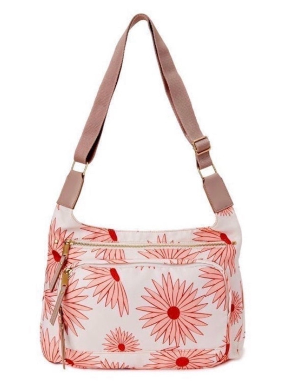 🆕 Women's Time & Tru Cecily Nylon Adjustable Strap Crossbody Purse Bag